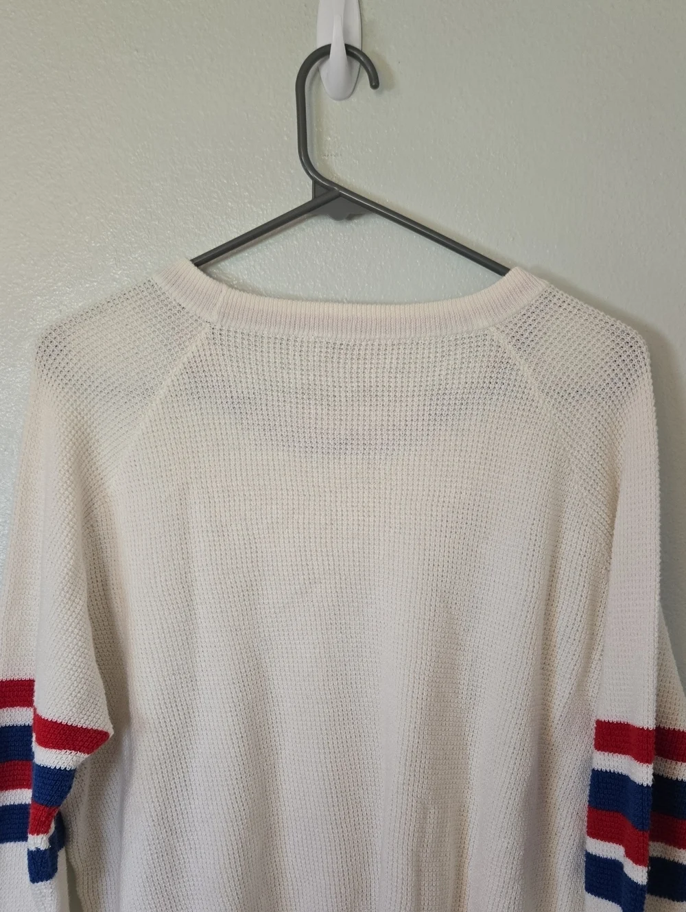 Faherty | Throwback Wisp Waffle Cotton Cashmere Sweater Americana Size XL